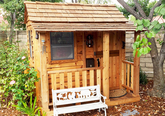OLT Little Cedar 6x6 Playhouse window and flower box detail