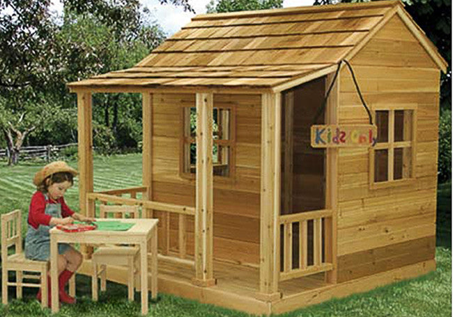 OLT Little Cedar 6x6 Playhouse, additional exterior view