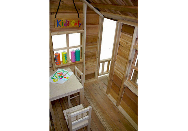 OLT Little Cedar 6x6 Playhouse roof shingle detail