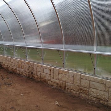 Riga XL Commercial and School Greenhouse - 14' Wide 16mm Triplewall Panels