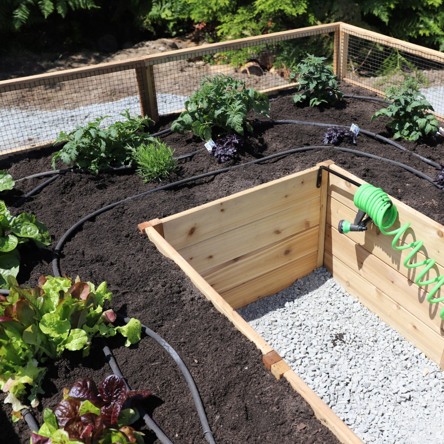 8'x16' raised cedar garden bed, product photo