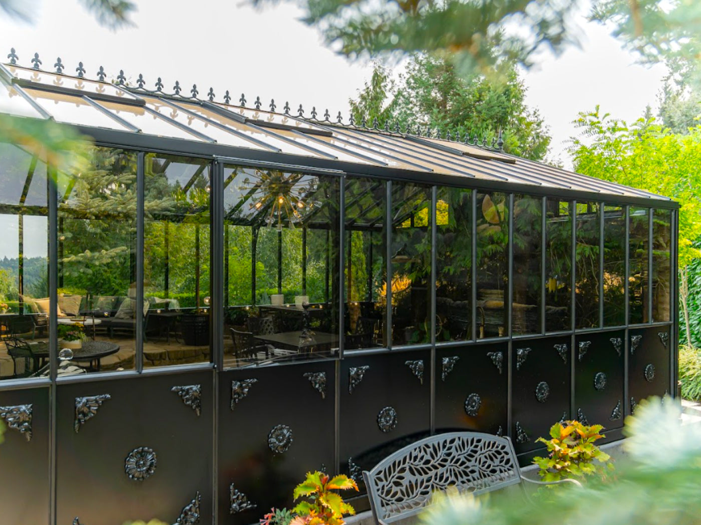 Decorative narrow panels on janssens  Retro Royal Victorian Greenhouse