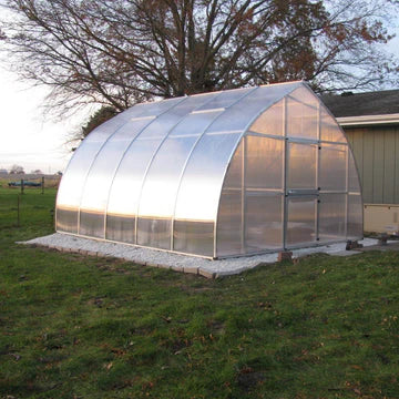 Riga XL Commercial and School Greenhouse - 14' Wide 16mm Triplewall Panels