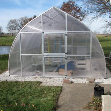 Riga XL Commercial and School Greenhouse - 14' Wide 16mm Triplewall Panels