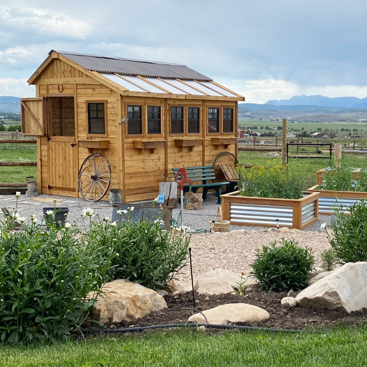 OLT Sunshed Garden Shed 8x12, product rendering
