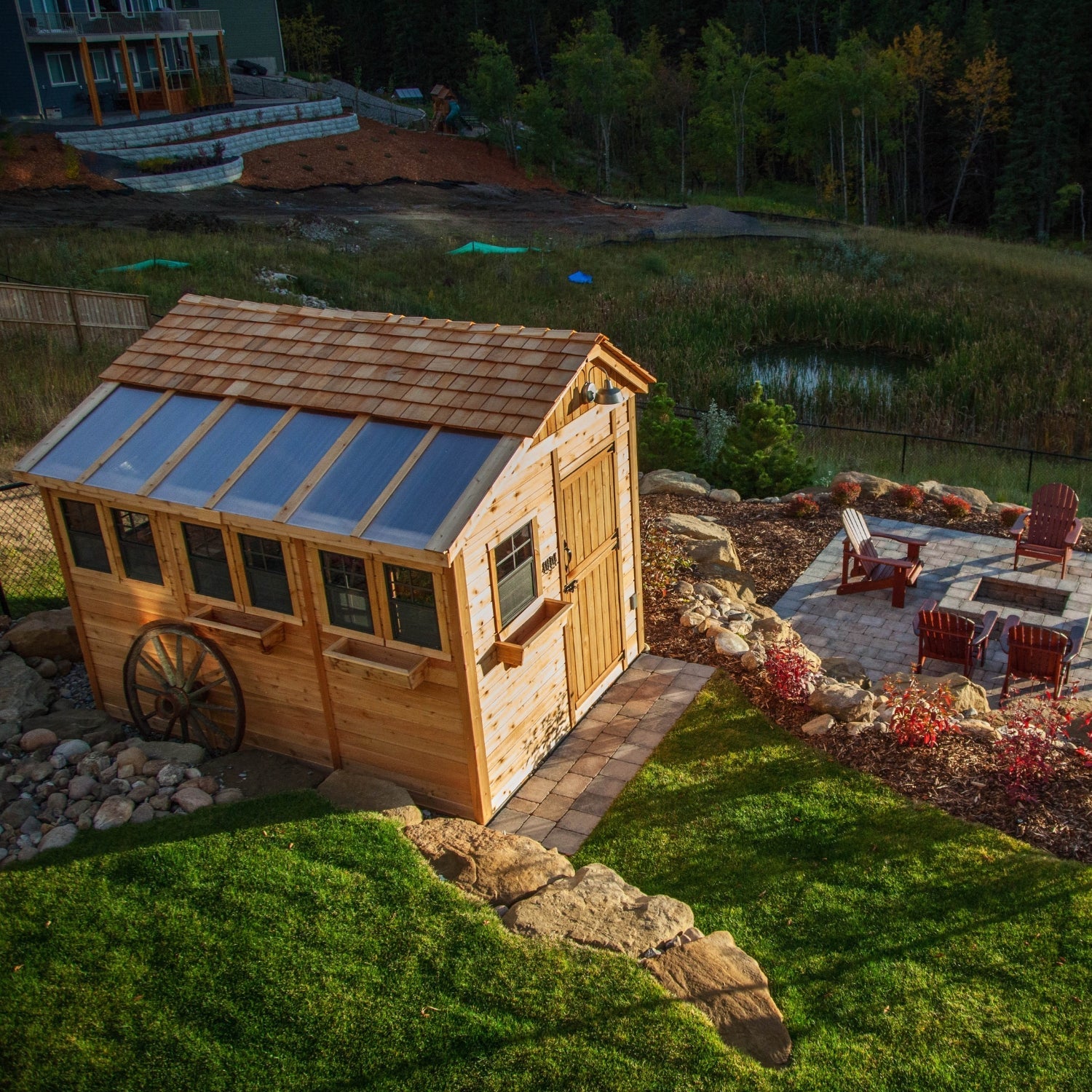 OLT Sunshed Garden Shed 8x12, product rendering