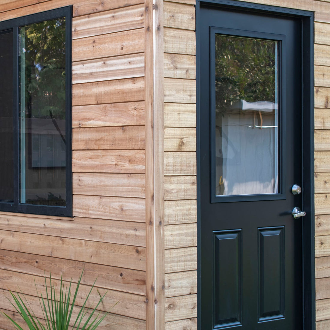 OLT Cedar Studio Garden Shed  - 12 X8 Modern Outdoor Office