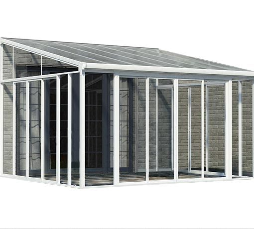 San Remo Sun Room, white finish, empty isolated view
