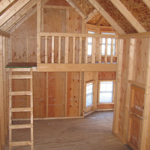 Little cottage sara victorian 10 x 18 mansion wood playhouse on sale