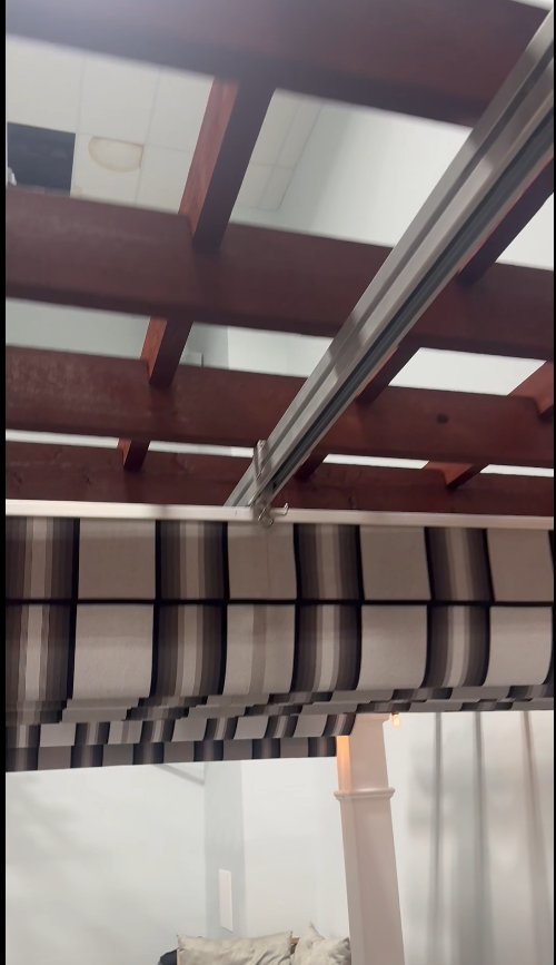 Retractable Shade Canopy System for Existing pergola/ pavilion - All shapes and sizes