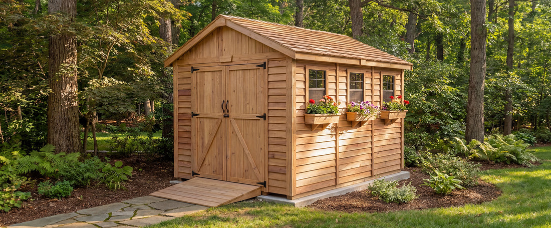 OLT Space Maker 8x12 Cedar Shed, product detail view 2