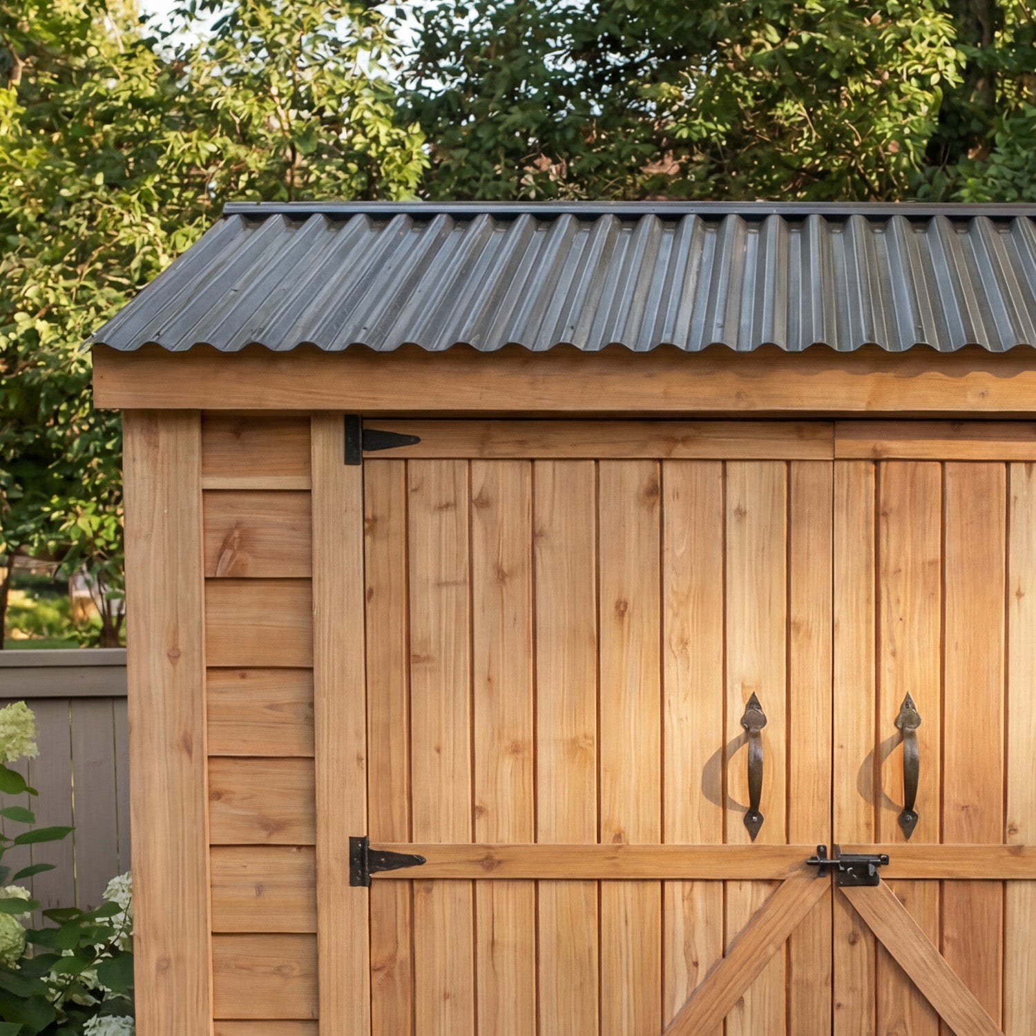 OLT SpaceSaver 8'x4' Double Door Cedar Shed