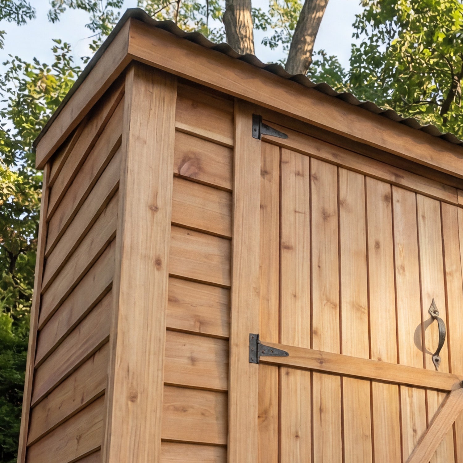 OLT SpaceSaver 8'x4' Double Door Cedar Shed