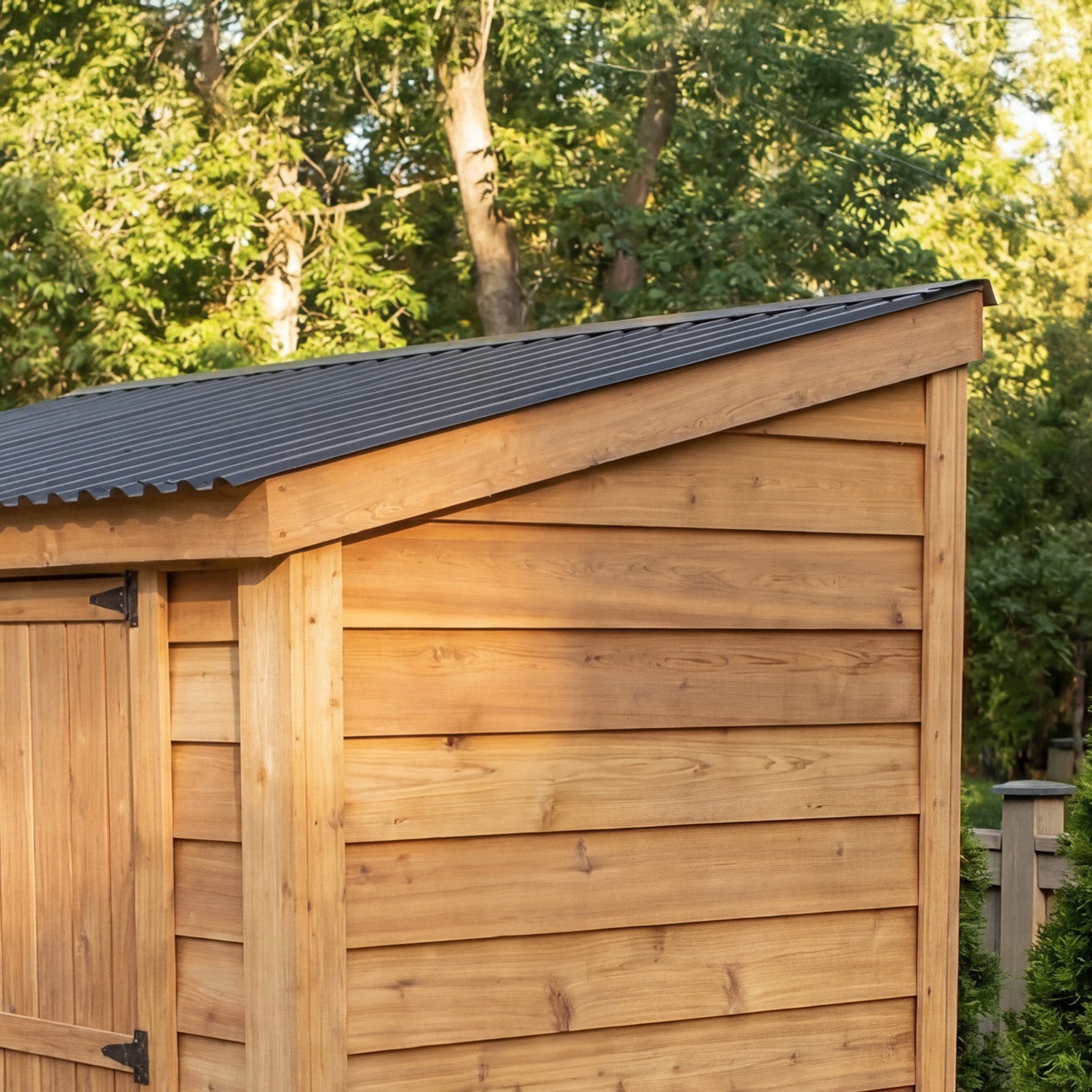 OLT SpaceSaver 8'x4' Double Door Cedar Shed