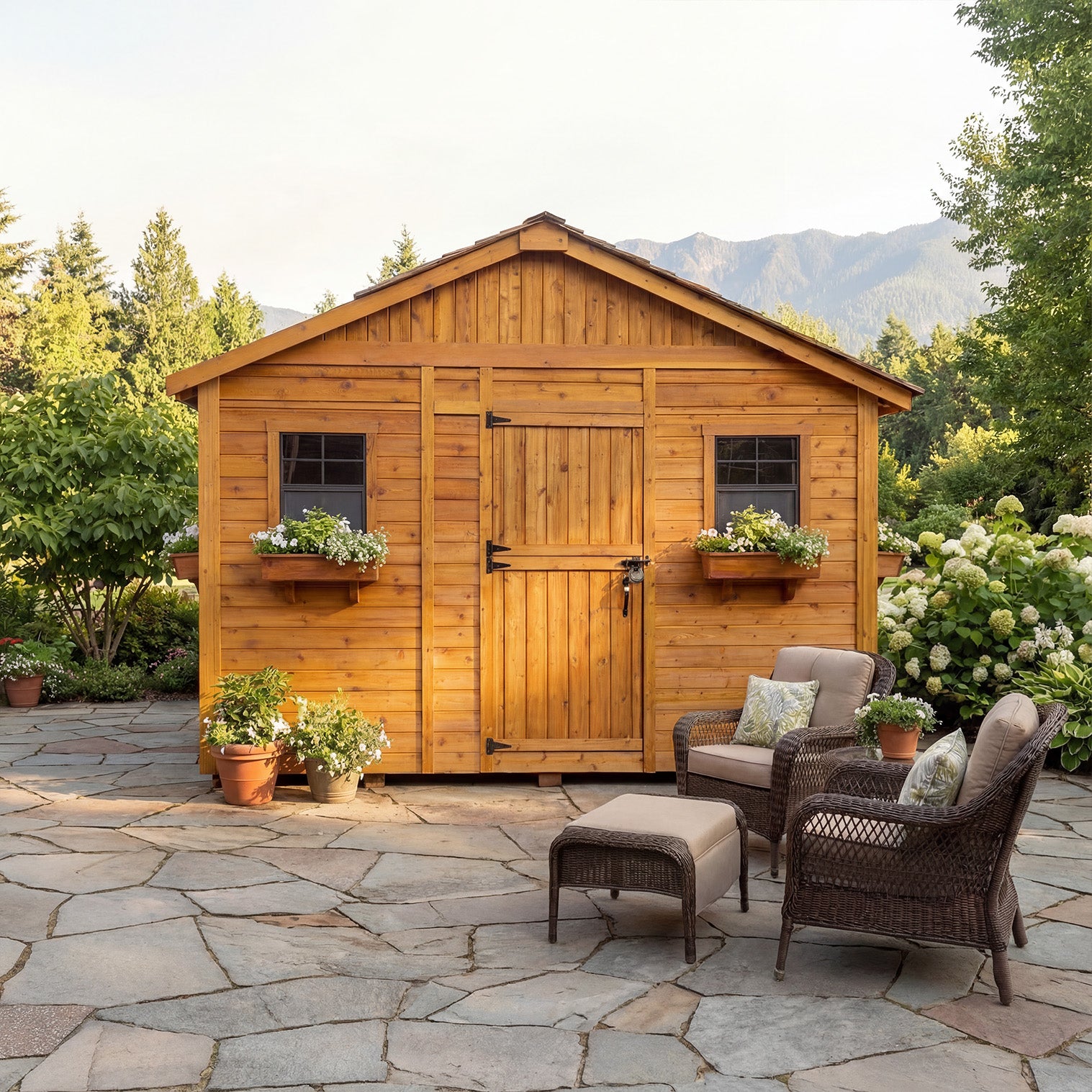 OLT Sunshed Garden Shed 12x12, additional exterior view 4