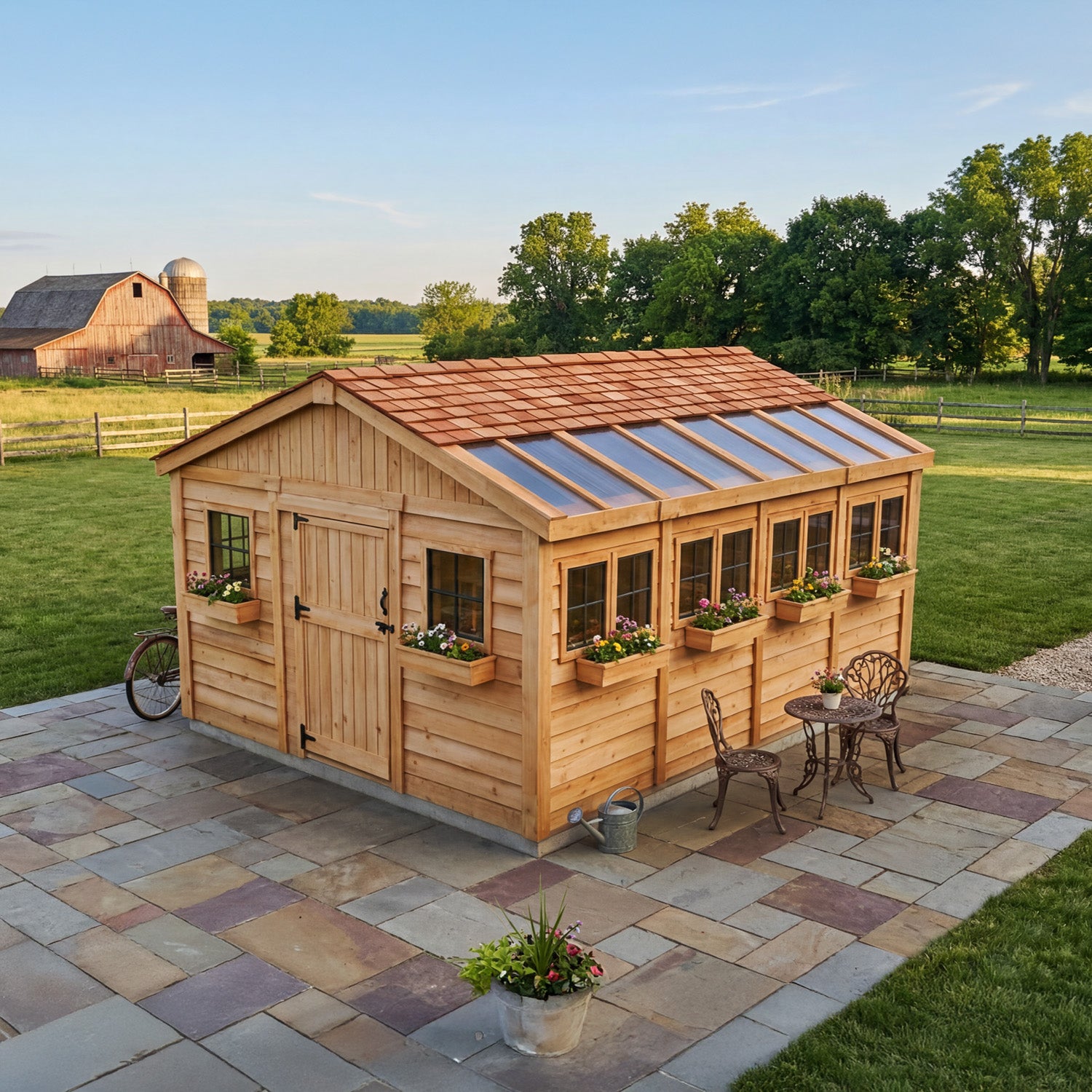 OLT Sunshed Garden Shed 12x16, additional exterior view
