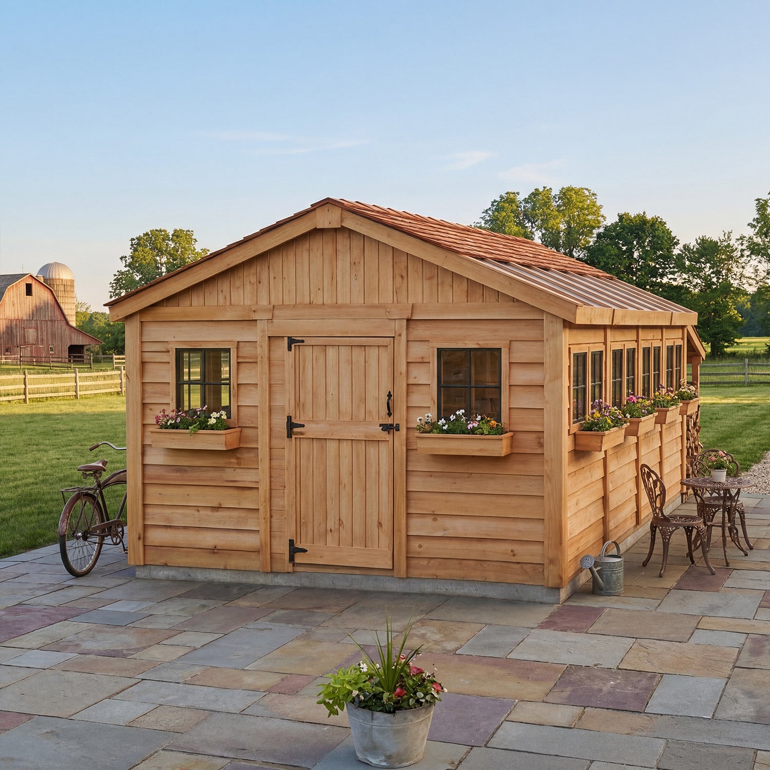 OLT Sunshed Garden Shed 12x16, additional exterior view 2