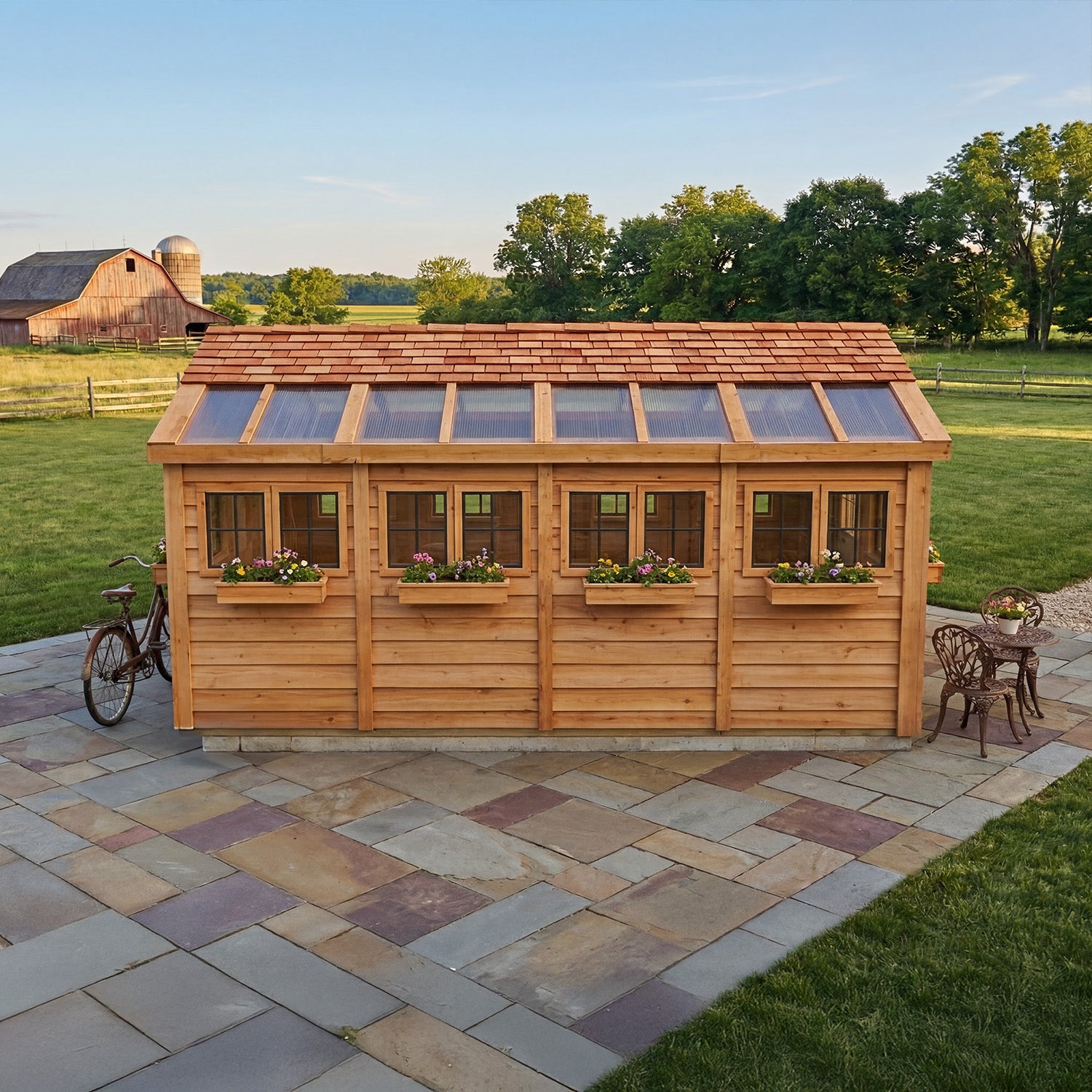 OLT Sunshed Garden Shed 12x16, additional exterior view 4