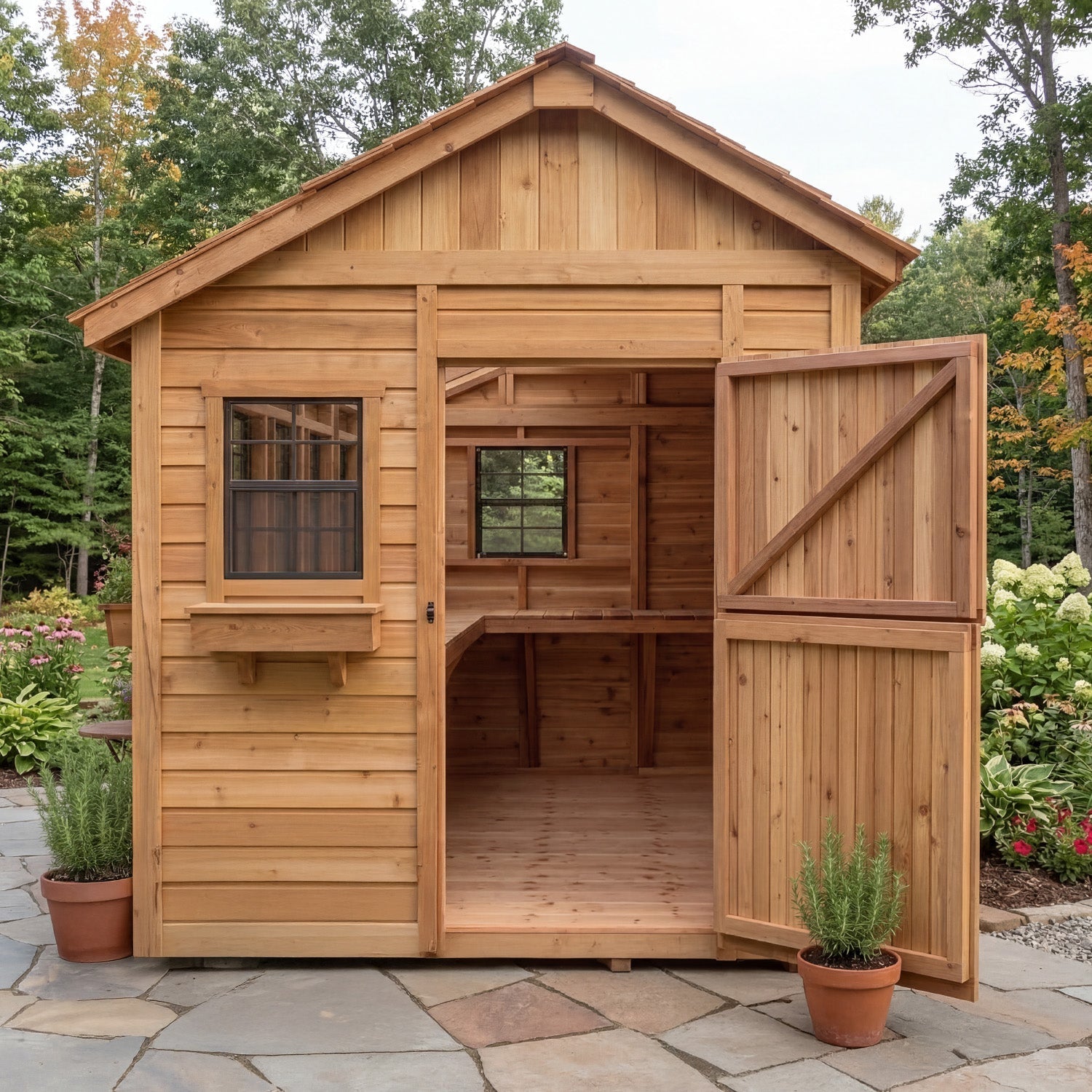 OLT Sunshed Garden Shed 8x12, additional exterior view