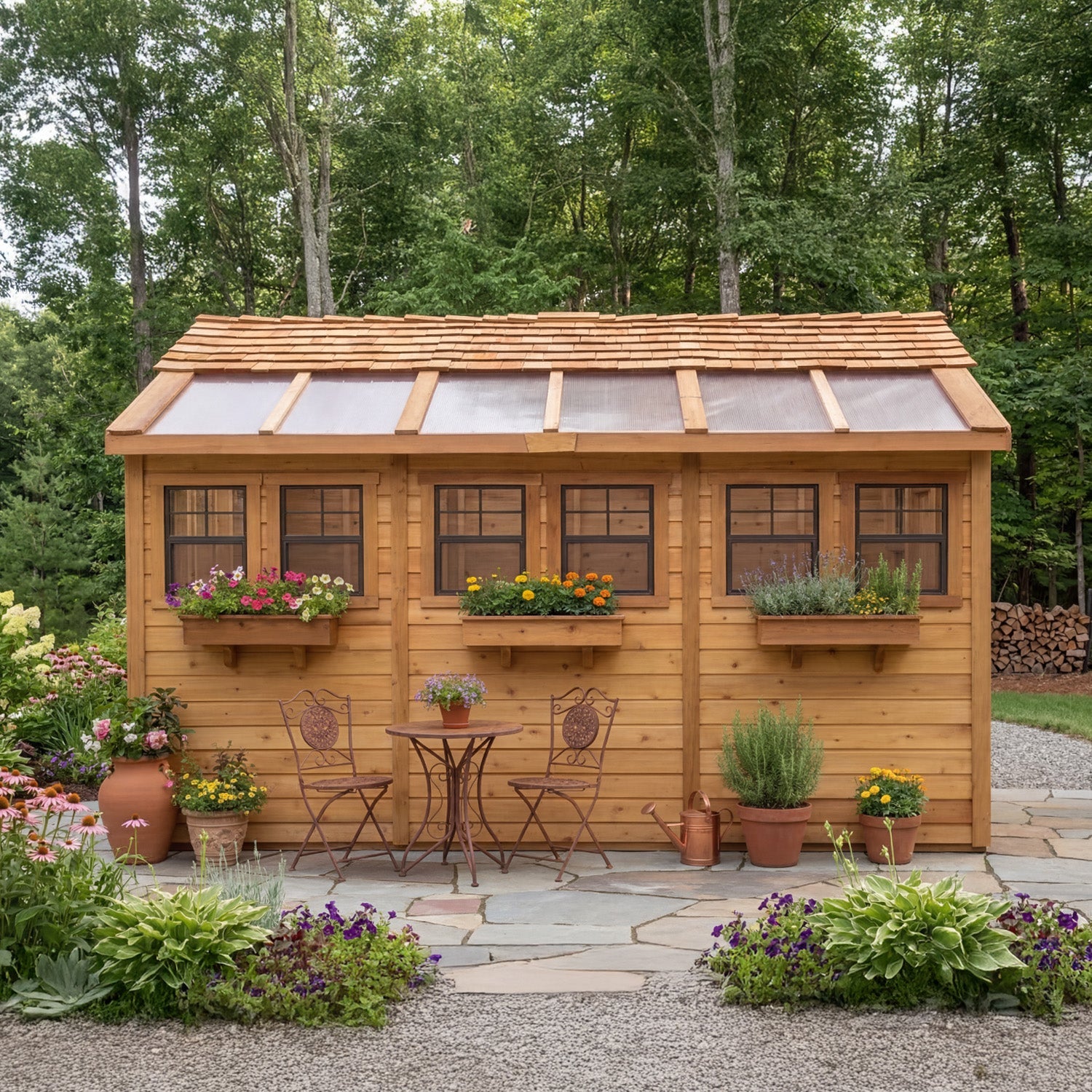 OLT Sunshed Garden Shed 8x12, additional exterior view