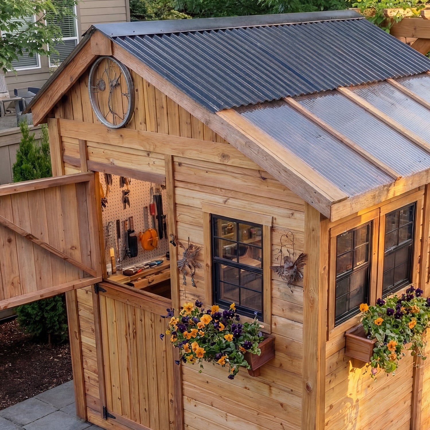 OLT Sunshed Garden Shed 8x8, additional exterior view