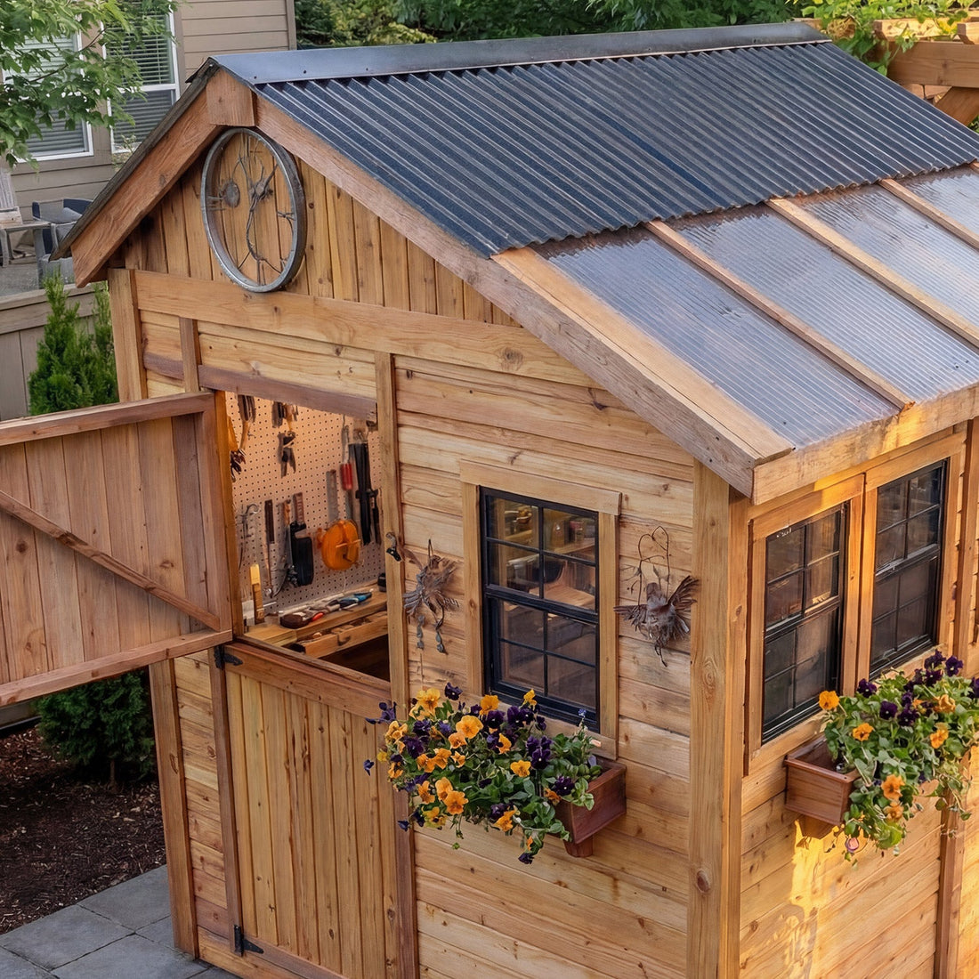 OLT Sunshed Garden Shed 8x8, additional exterior view