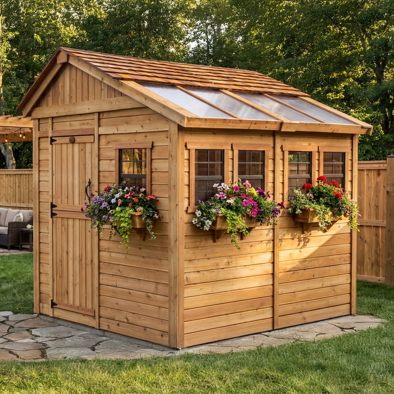 OLT Sunshed Garden Shed 8x8, detail view