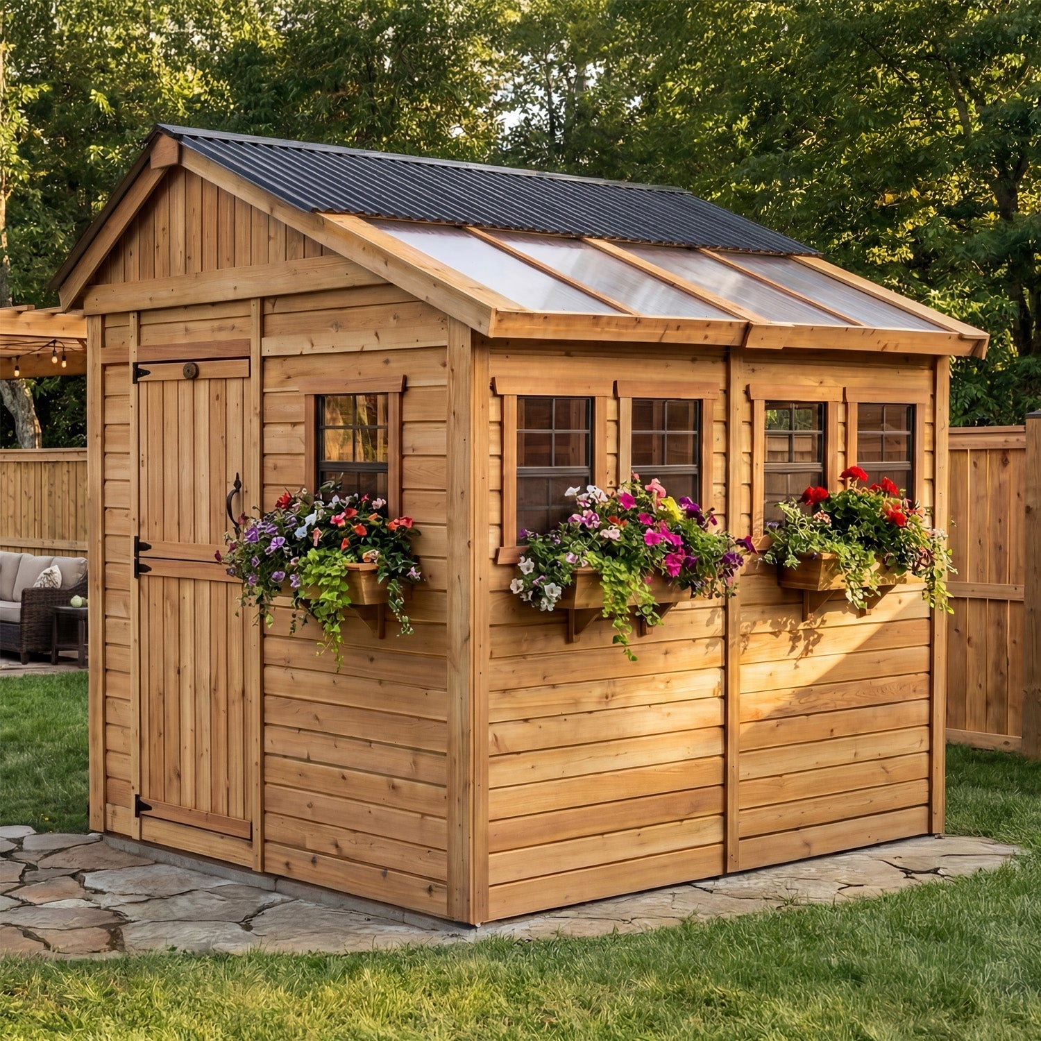 OLT Sunshed Garden Shed 8x8, additional detail view