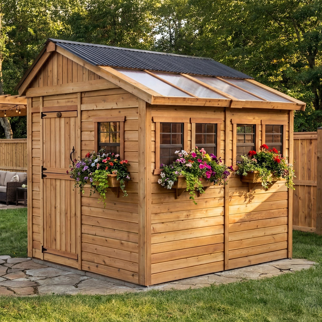 OLT Sunshed Garden Shed 8x8, additional detail view