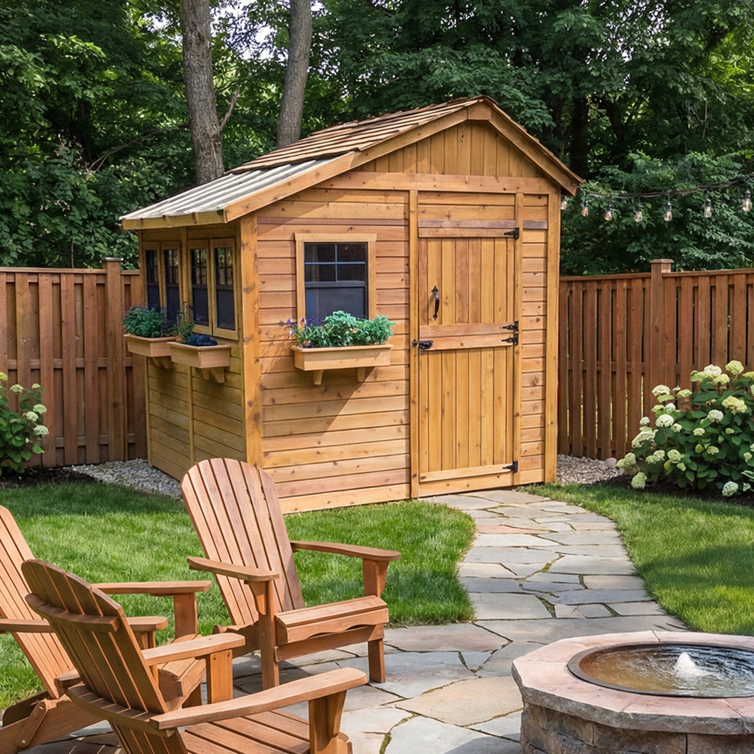 OLT Sunshed Garden Shed 8x8, front view