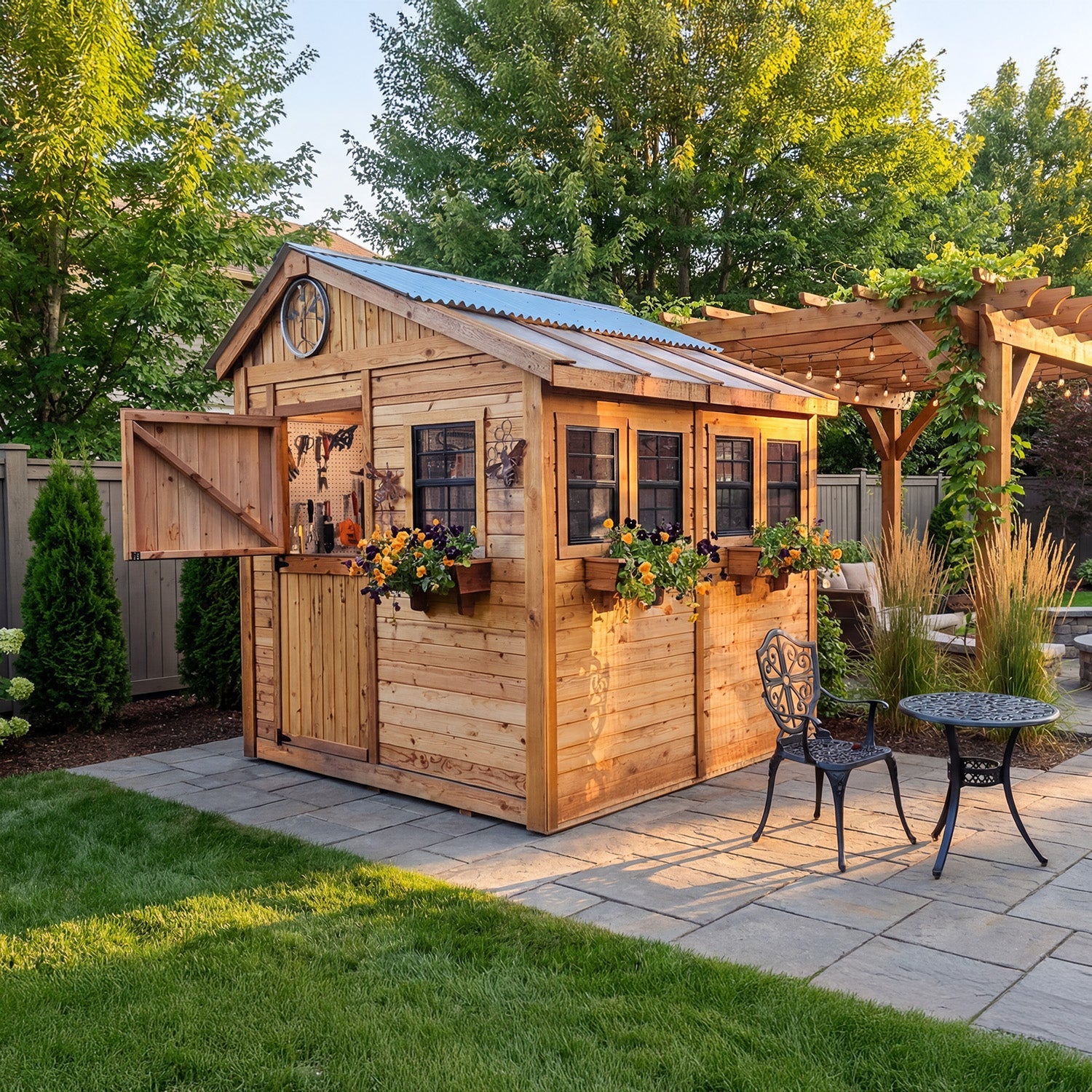 OLT Sunshed Garden Shed 8x8, additional exterior view
