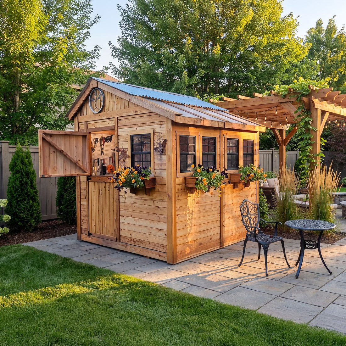 OLT Sunshed Garden Shed 8x8, additional exterior view