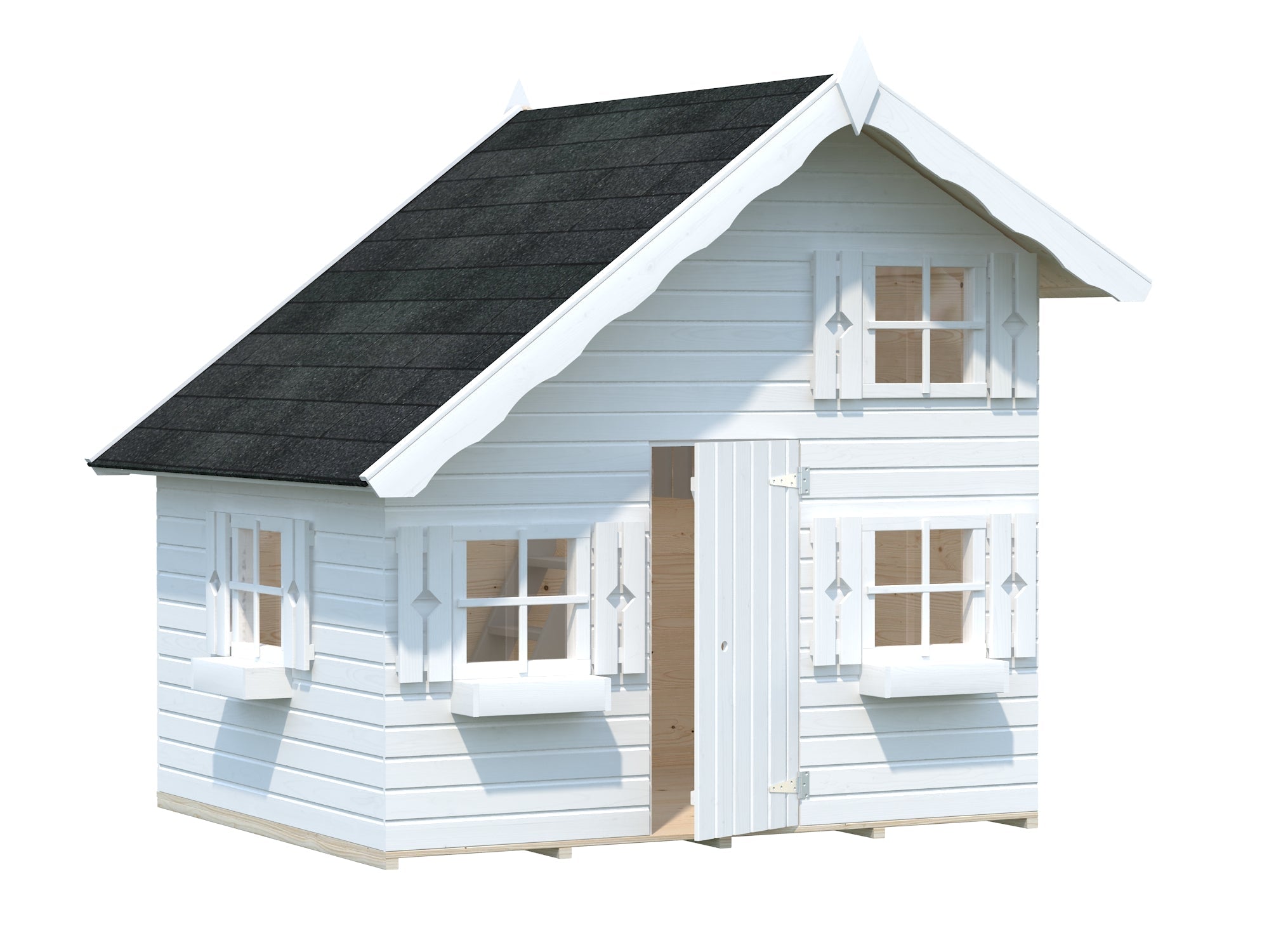 Rascal playhouse in white painted finish