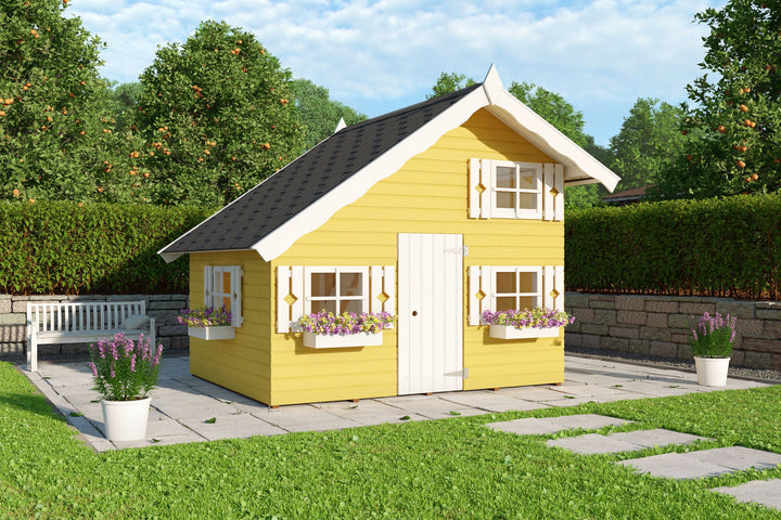 Rascal playhouse product gallery image, natural wood finish
