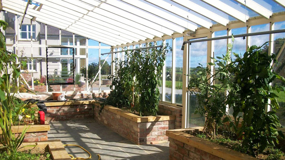 Arcadia Lean-To Greenhouse, side view