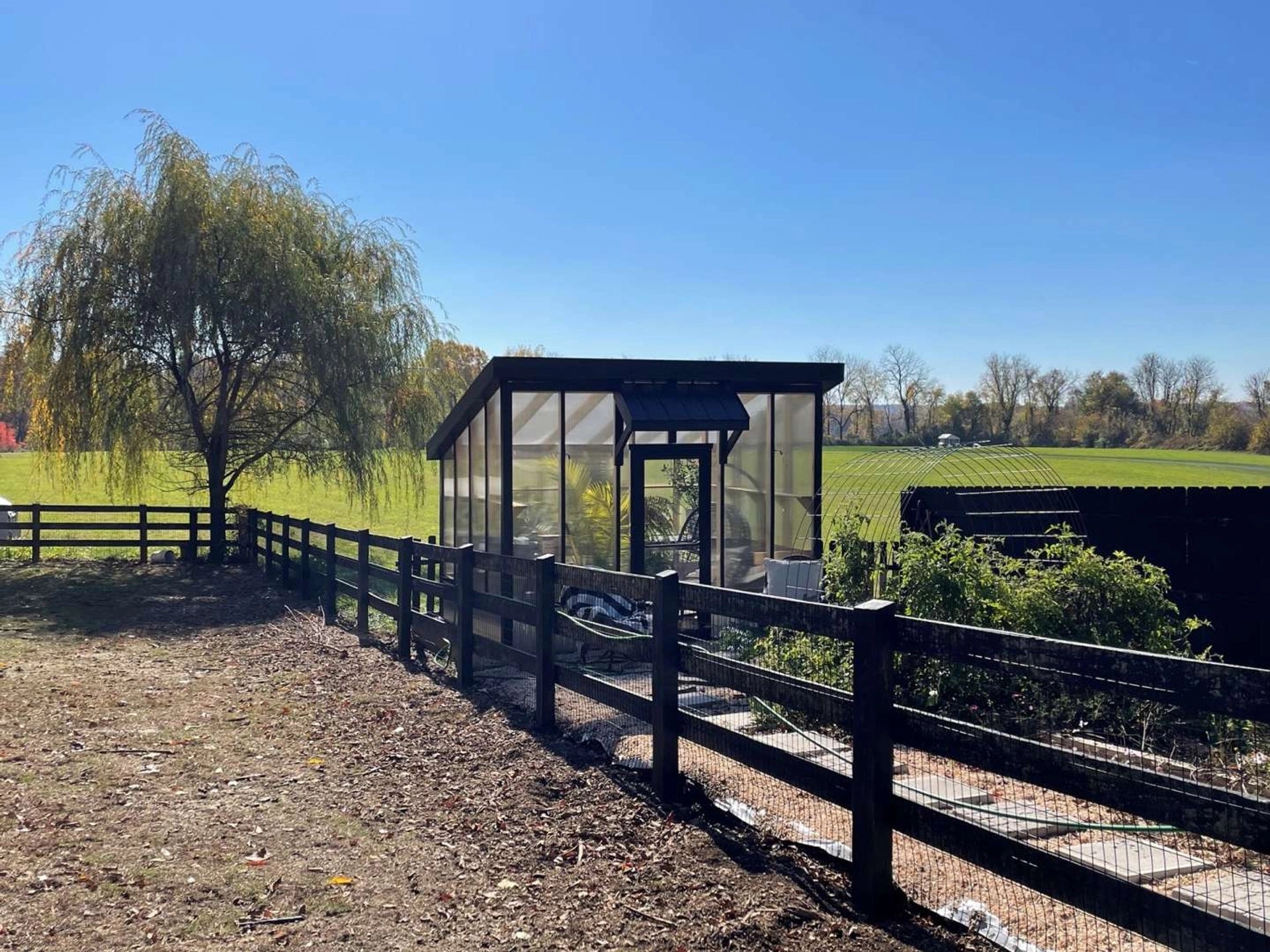 Modern Lean To Greenhouse- PREBUILT