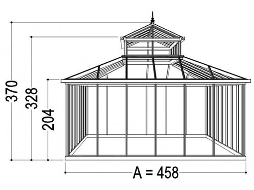 X-Large Cathedral Victorian Pavilion Greenhouse by Jansens