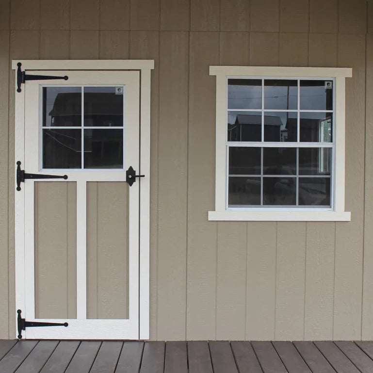 Woodsman Shed/Playhouse with Covered Deck and loft