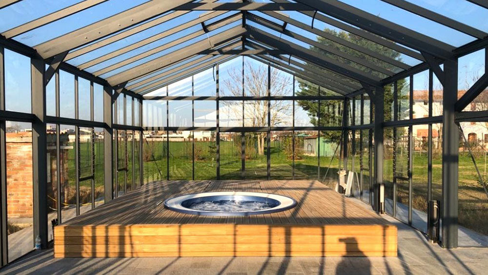 Gigant Garden Pavilion greenhouse exterior view