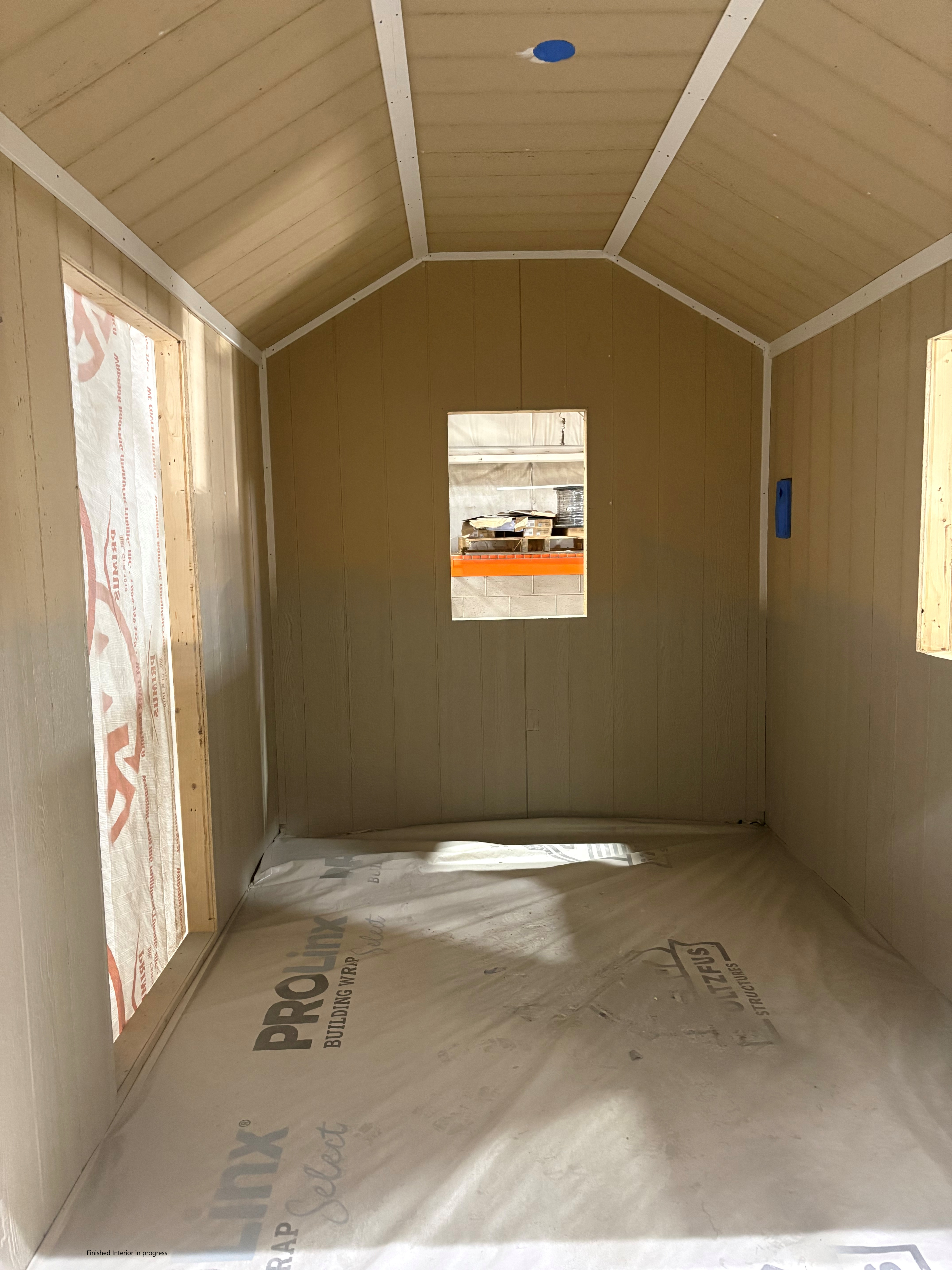 Cabin Greenhouse/Shed Combo - PREBUILT many sizes and finished interior opton