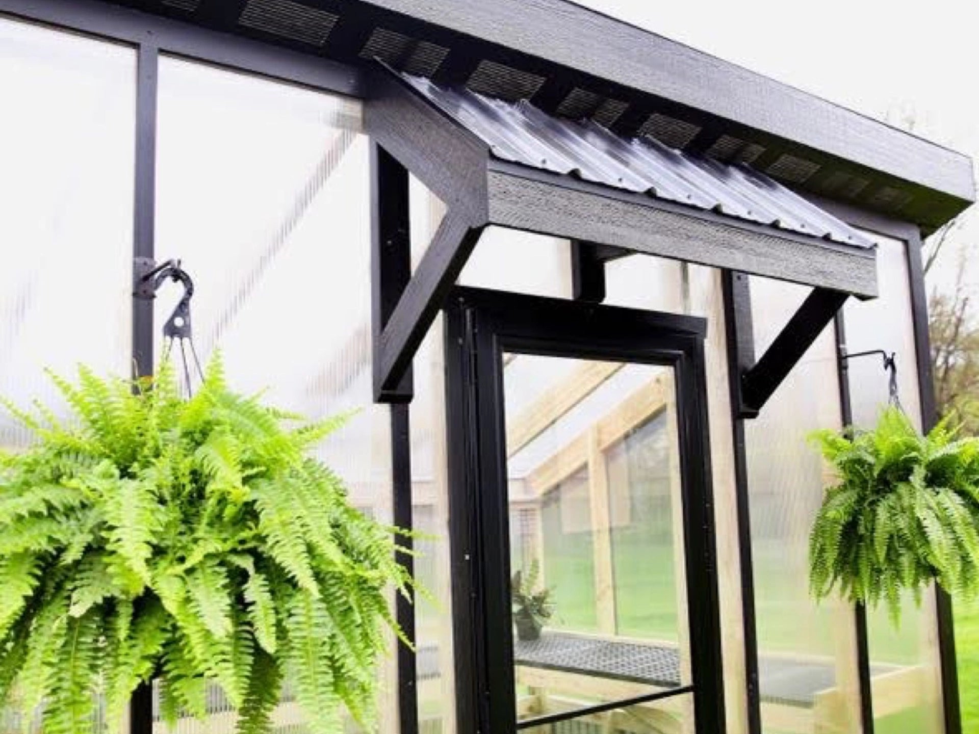 Modern Lean To Greenhouse- PREBUILT