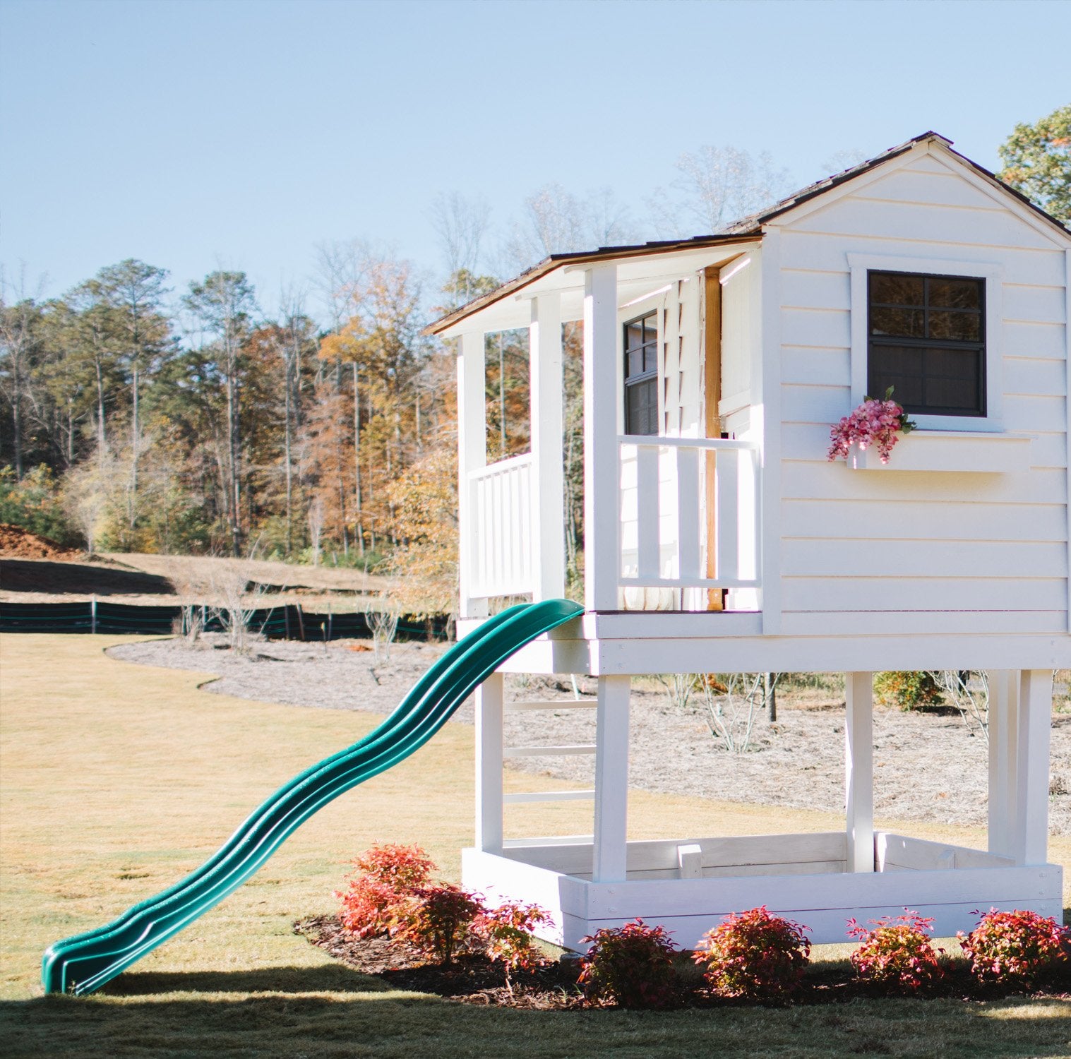 OLT 6x6 Elevated Cedar Playhouse With Sandbox