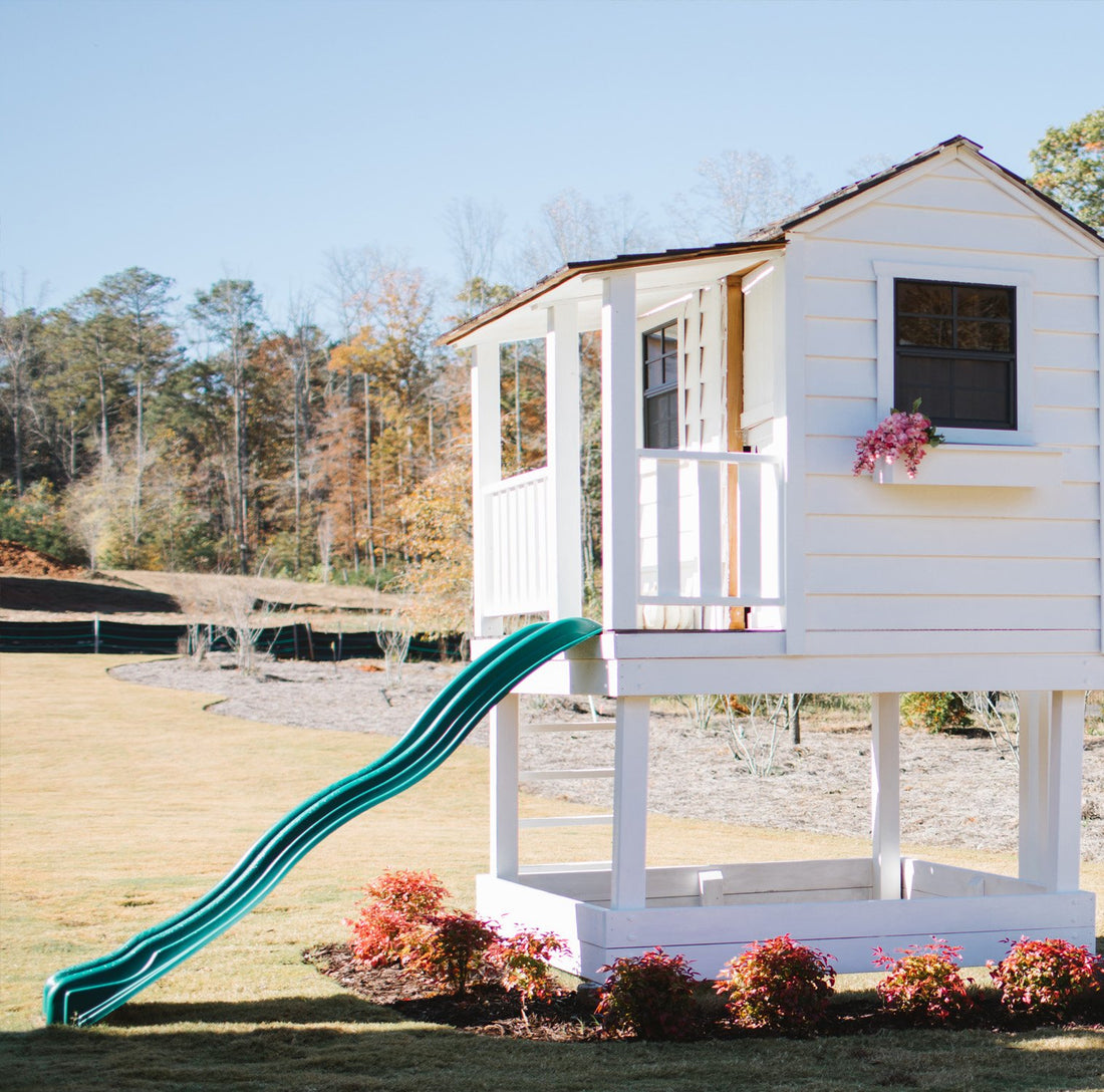 OLT 6x6 Elevated Cedar Playhouse With Sandbox