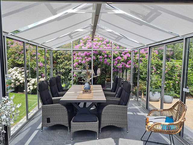LIVINGTEN Double Paned Insulated Greenhouse/ Garden Room by Janssens