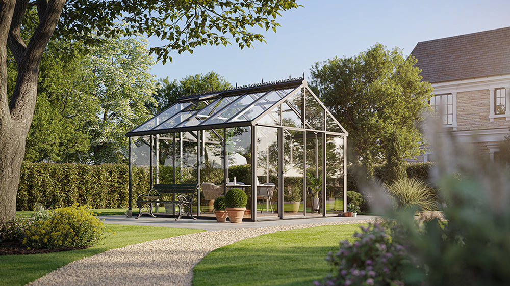 LIVINGTEN Greenhouse, side exterior view