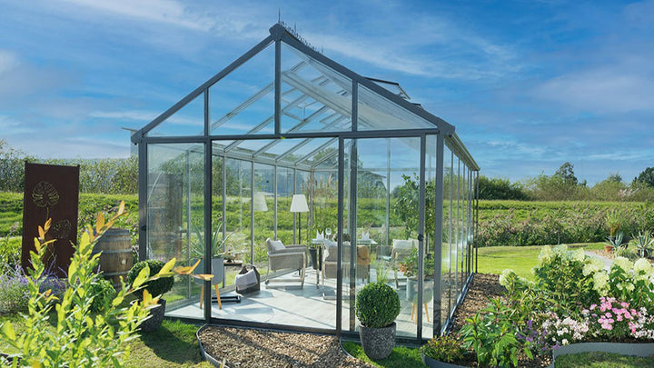 LIVINGTEN Double Paned Insulated Greenhouse/ Garden Room by Janssens