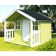 Felix playhouse in green painted exterior finish