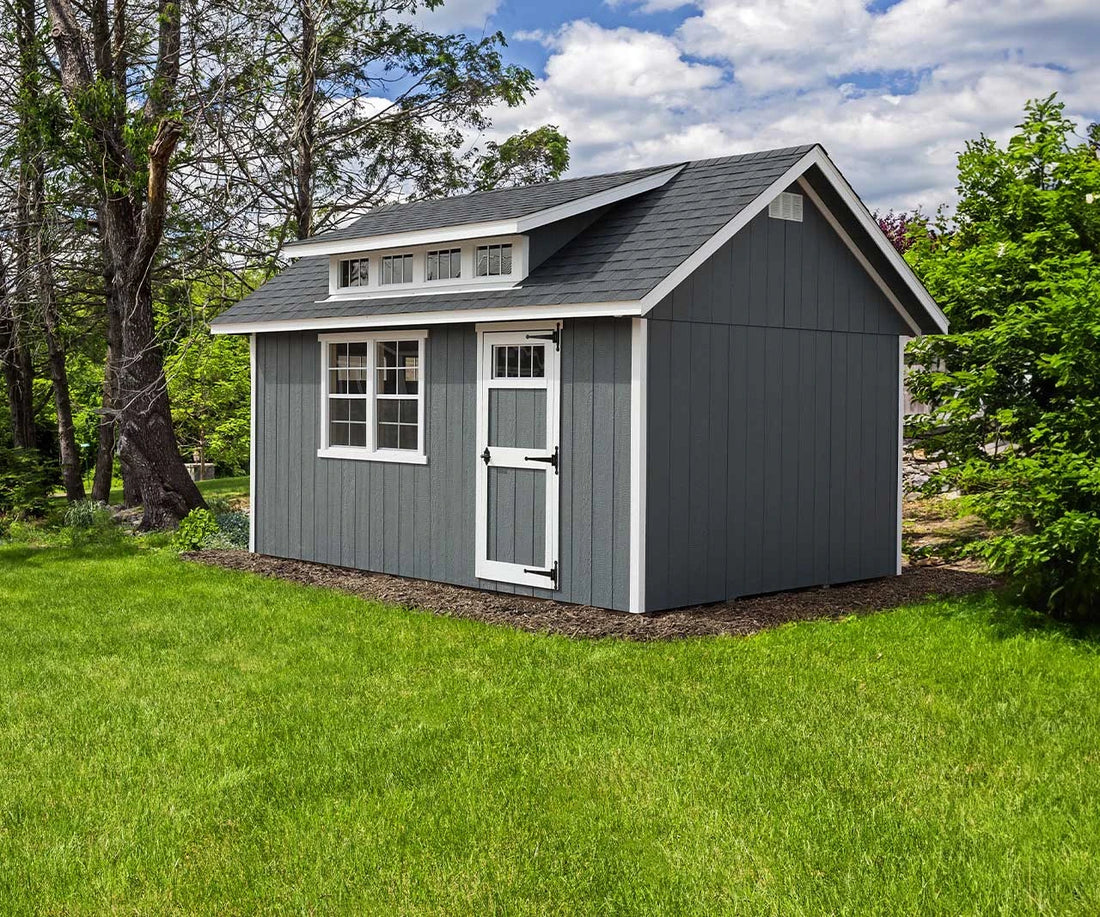 Skyview Shed Kit in backyard setting