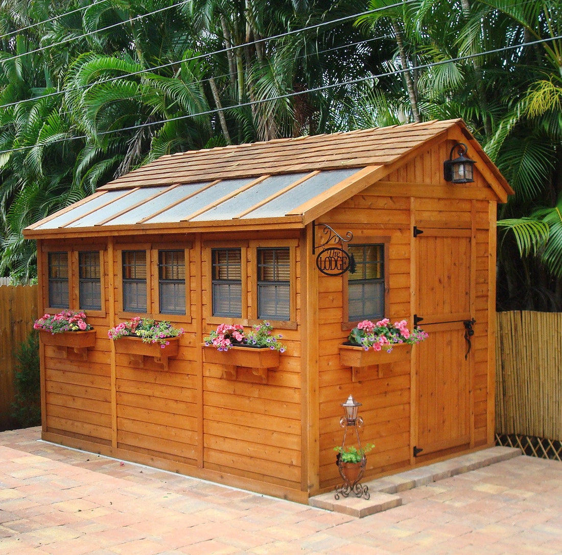 OLT Sunshed Garden Shed 8x12, exterior view