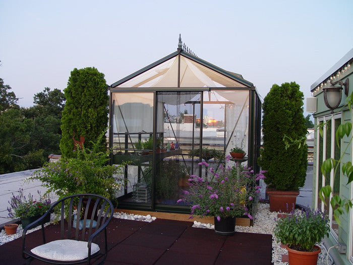Royal Victorian glass greenhouse exterior view